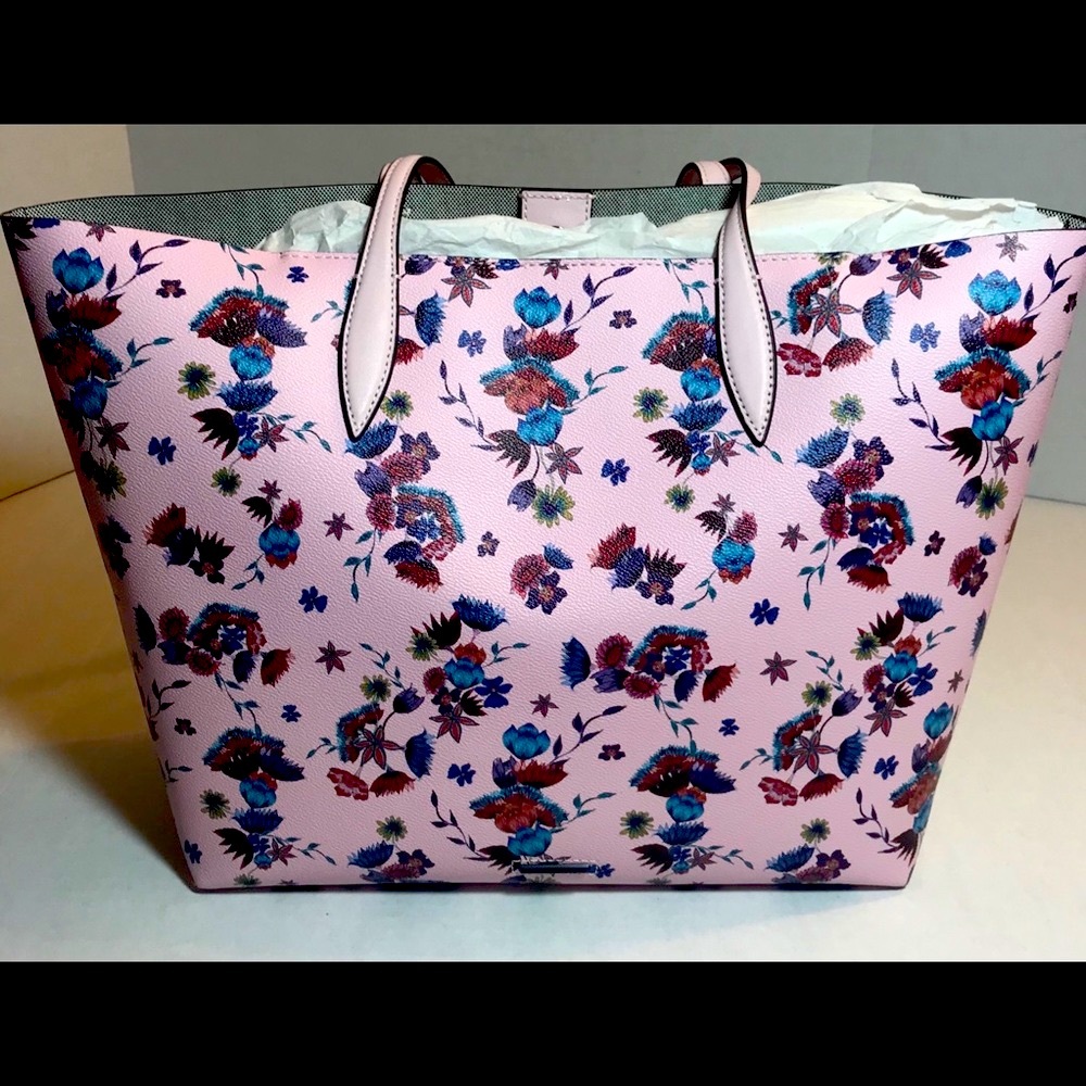 NWT Rebecca Minkoff Pink Floral Beautiful Tote Bag PRICE FIRM!Thank you - Picture 4 of 15
